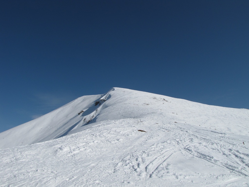 A cima Grem con le ciaspole